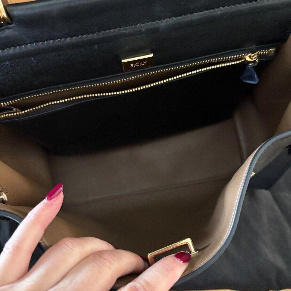 DOLCE & GABBANA SICILY 62 BLACK TOTE BAG - Picture 5 of 12